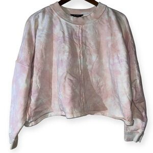 AE Studio Tie-Dye Cropped Sweatshirt SIZE MEDIUM
